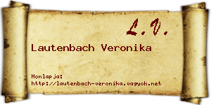 Lautenbach Veronika névjegykártya